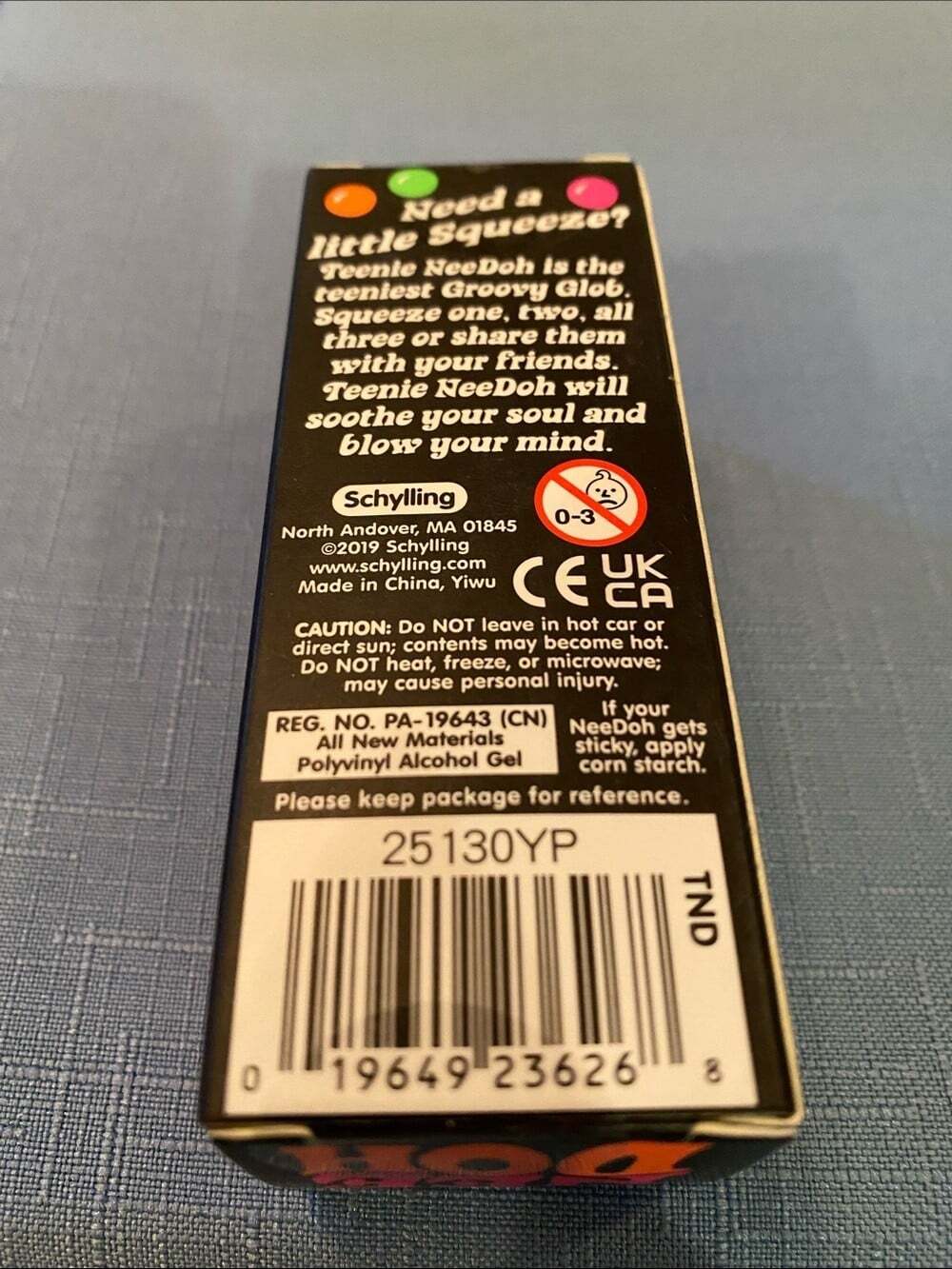NeeDoh teenie 3-Pack groovy glob - orange, blue, green NIB - Picture 2 of 3